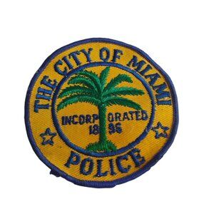 Vintage City Of Miami (Florida) Police Embroidered Patch Cops Law Enforcement